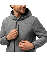 Free Country Men's Melange Stretch Full Zip Hoodie