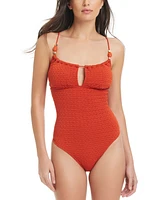 Red Carter Women's Balconette One-Piece Swimsuit