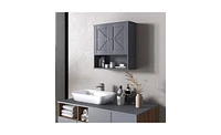 Slickblue Grey Bathroom Cabinet/Wall Cabinet – Sleek and Functional Storage Solution for Any Bathroom