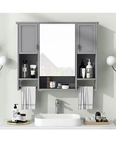 Slickblue Modern Wall-Mounted Bathroom Storage Cabinet Sleek and Space-Saving Organizer