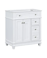 Slickblue 30" Bathroom Vanity Cabinet Without Sink for Customizable and Modern Storage Solutions