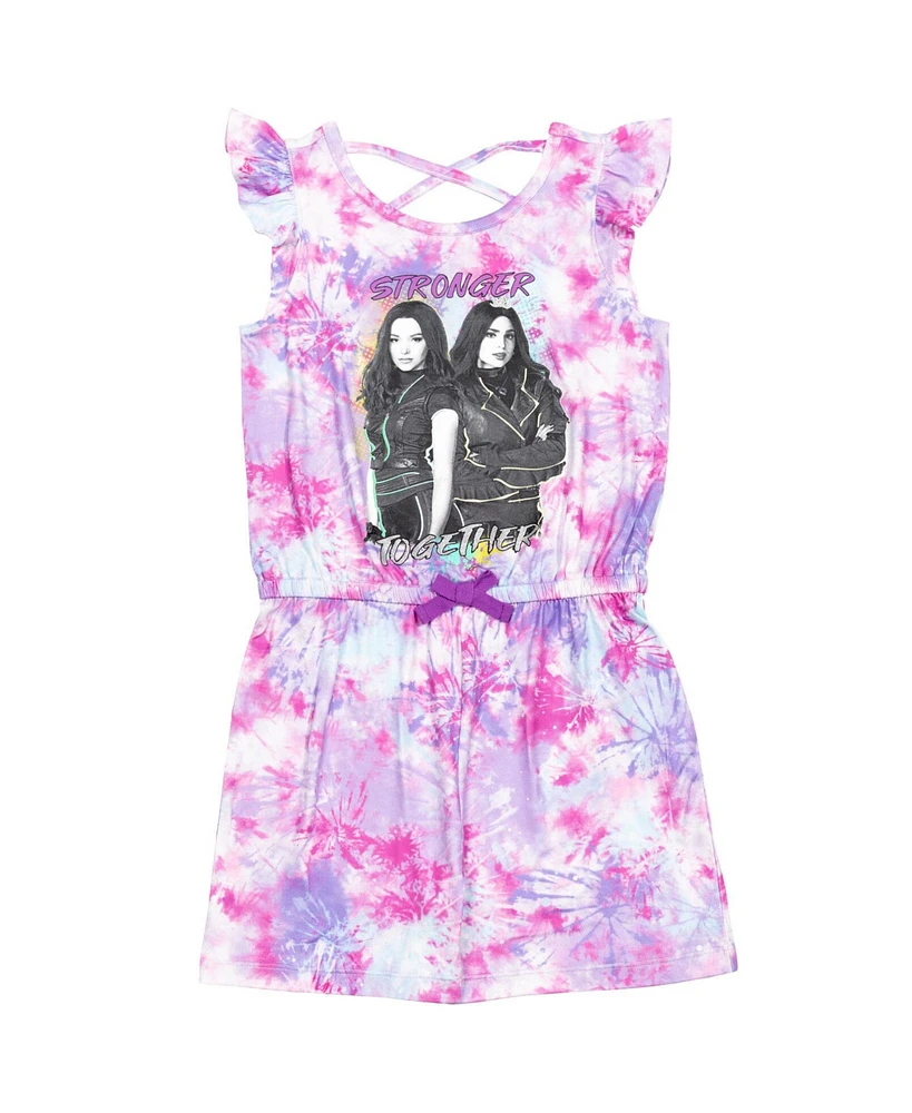 Disney Girls Descendants Mal Evie Sleeveless Romper