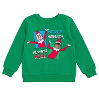 Elf on The shelf Boys Fleece Sweatshirt and Jogger Pants Outfit Set