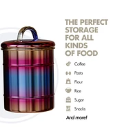 Amici Home Rainbow Metal Canister - Medium