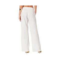 Edikted Women's Arya linen look pants