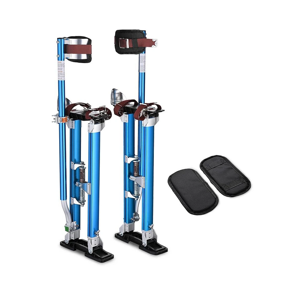 Yescom Drywall Stilts w/ 1 Pair Stilt Pad Replacement 24"-45" Aluminum Tool Painting