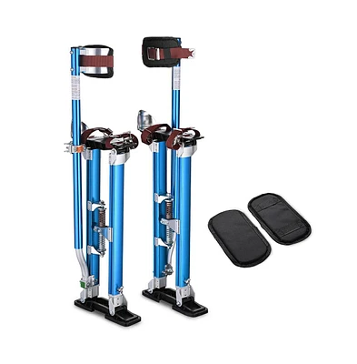 Yescom Drywall Stilts w/ 1 Pair Stilt Pad Replacement 24"-45" Aluminum Tool Painting