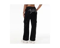 Juicy Couture Women's Bling Velour Cargo Pant