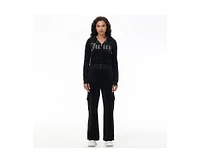 Juicy Couture Women's Bling Velour Cargo Pant