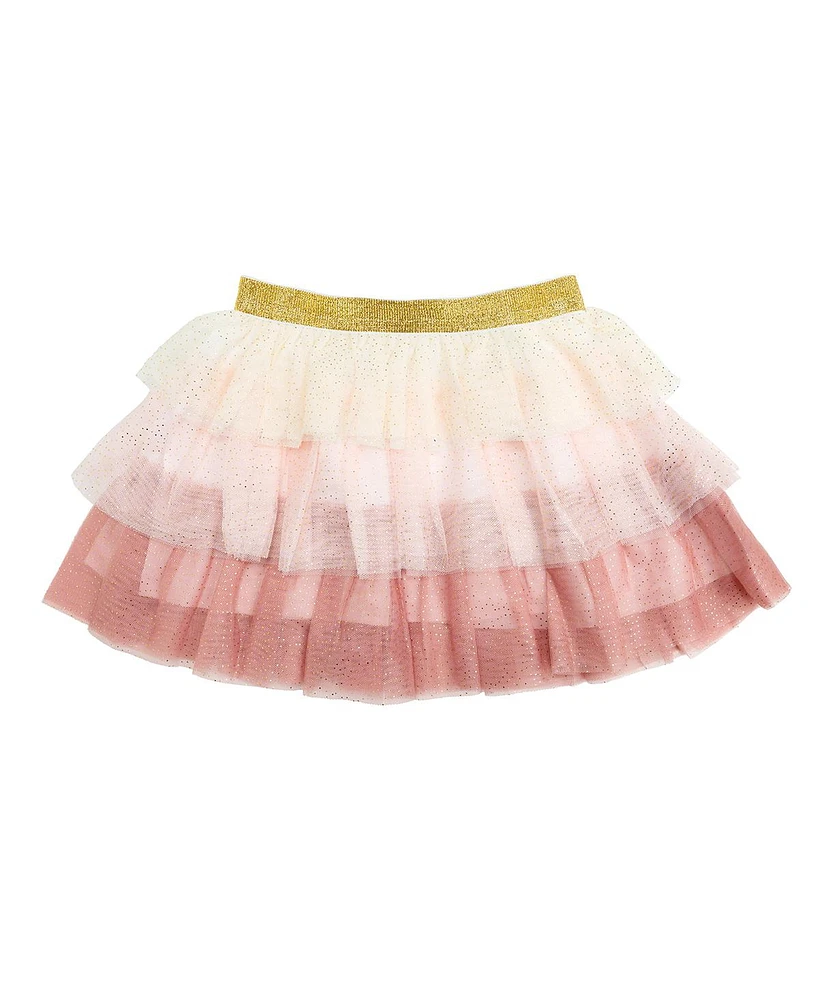 Sweet Wink Little and Big Girls Boho Blush Petal Tutu Skirt