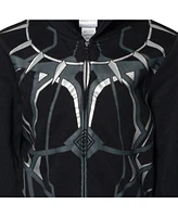 Marvel Boys Avengers Black Panther Cosplay Fleece Zip Up Pullover Hoodie to