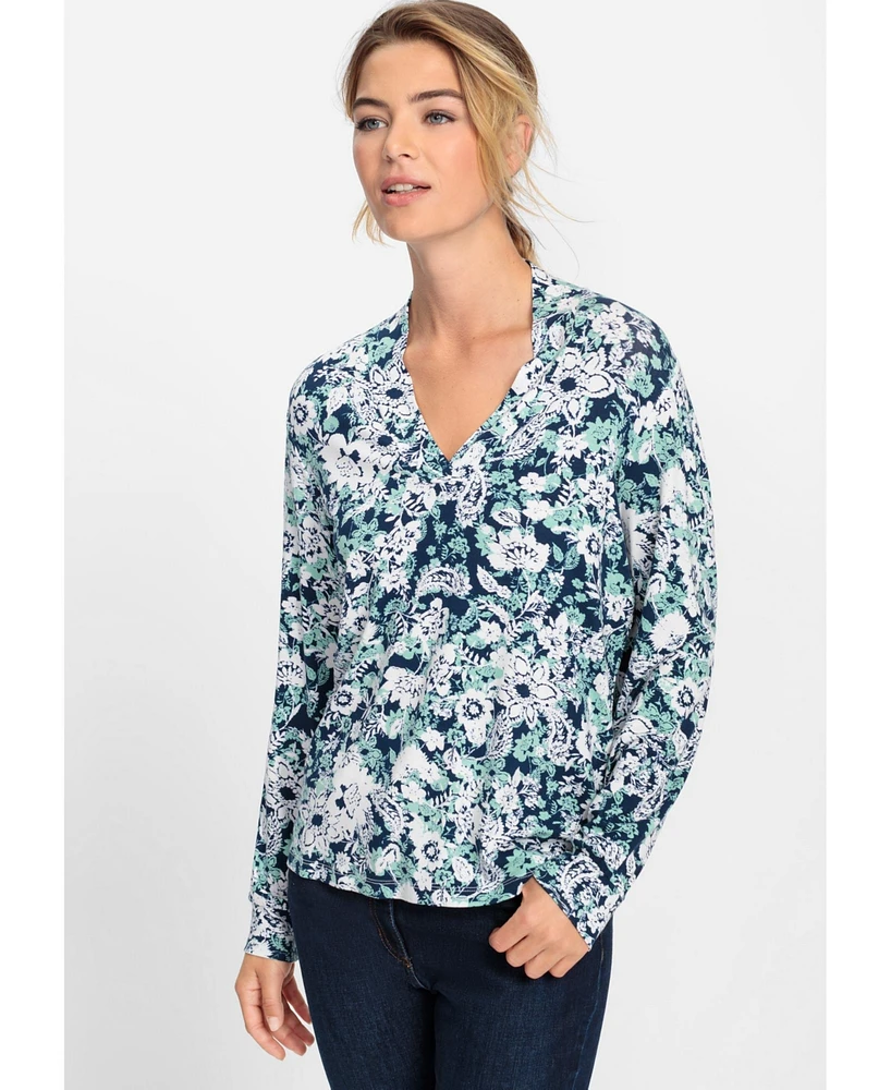 Olsen Women's Floral Print T-Shirt