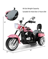 3 Wheel Kids Ride On Motorcycle 6V Battery Powered Electric Toy