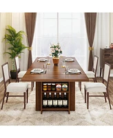 Tribesigns Farmhouse Dining Table for 6 to 8, 63