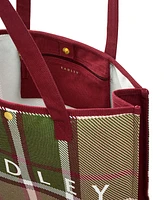 Radley London Autumn Check Open Top Large Tote