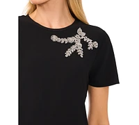 CeCe Women's Embellished Tee