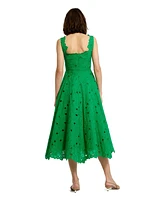 Mac Duggal Women's Embroidered Floral A Line Midi Dress