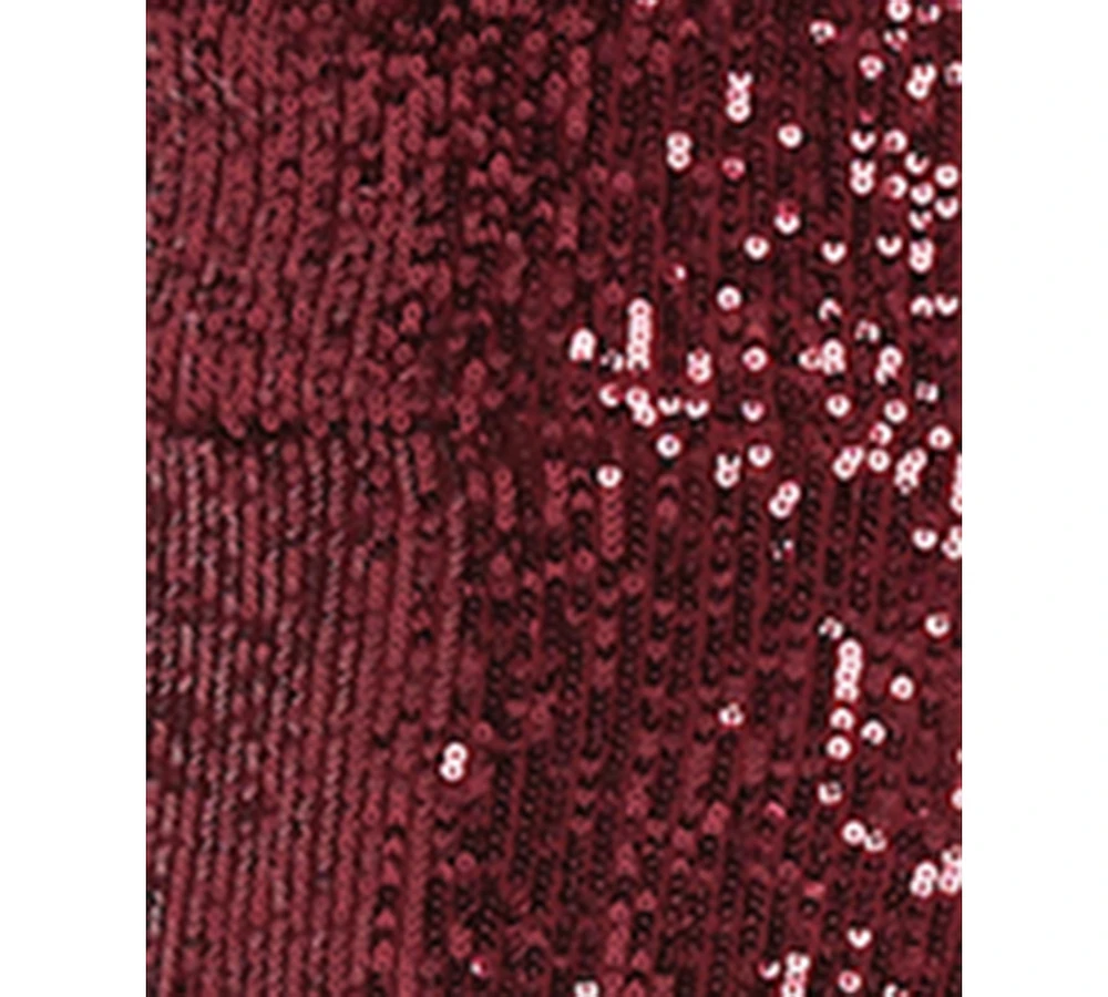 Morgan & Company Juniors' Sequin Fit Flare Dress