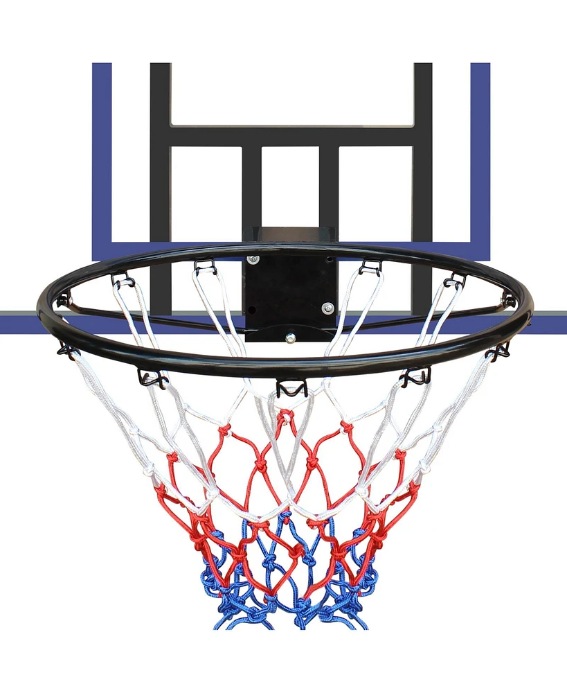 Slickblue Wall-Mounted Basketball Hoop for Space-Saving Play