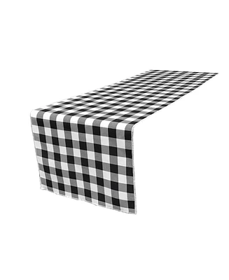 Slickblue 14 x 108-Inch Polyester Gingham Checkered Table Runner