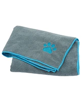 Country Living Marine Blue Microfiber Dog Bath Towel