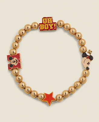 Disney | Macy's Mickey Mouse & Minnie Mouse Icon Pisa Bracelet, Created for Macy's