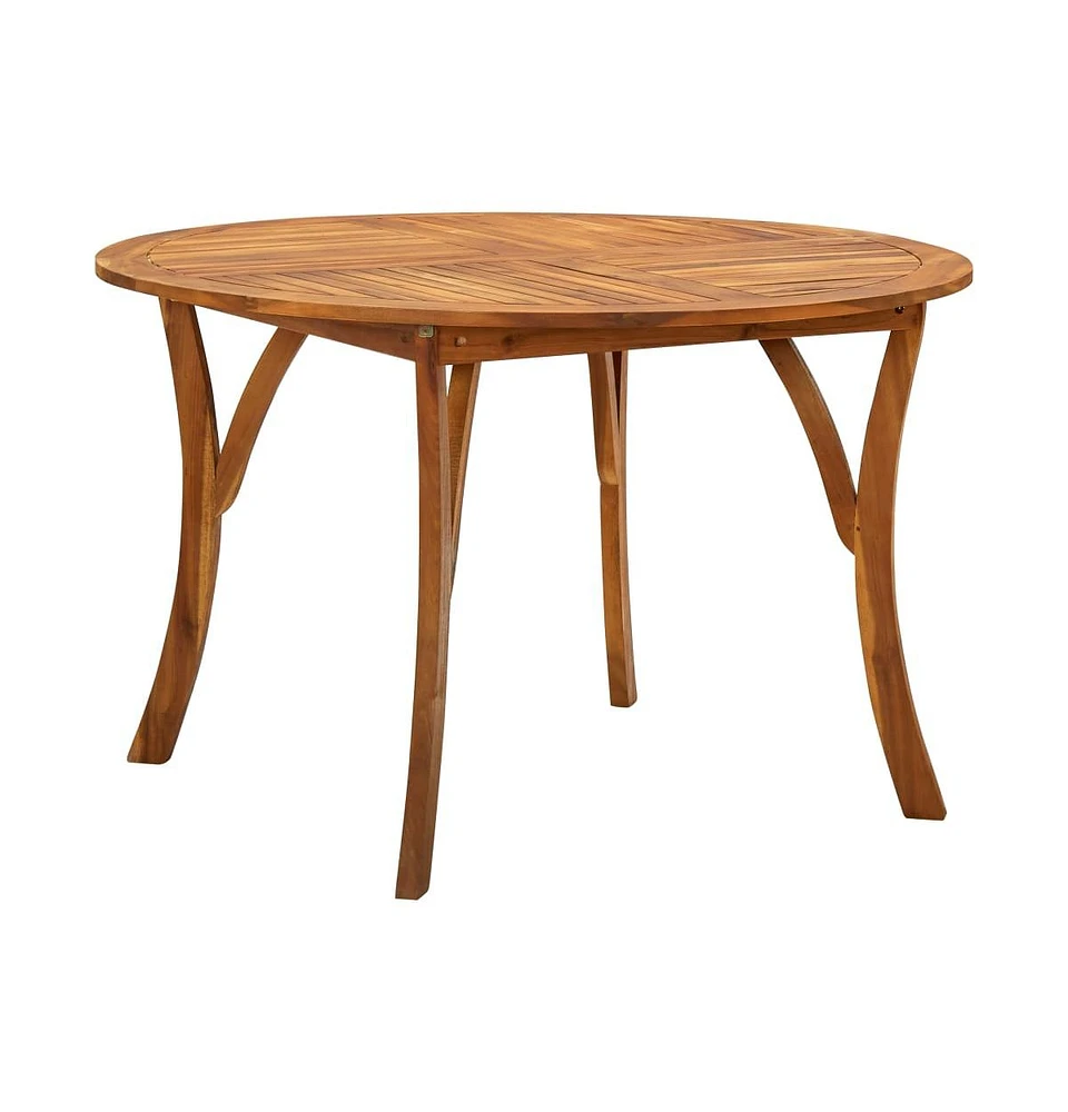 vidaXL Patio Table 47.2" Solid Acacia Wood