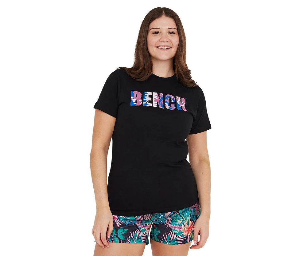 Bench Dna Women's Woodstock Tie Dye Logo Tee