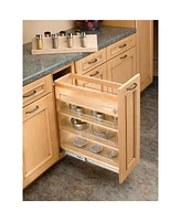 Rev-a-Shelf 8" Pullout Kitchen Cabinet Organizer Pantry Spice Rack, 448-bc