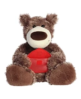 Aurora Medium Honey Bear with Envelope Valentine Heartwarming Plush Toy Brown 12"