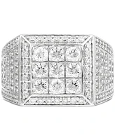 Grown With Love Men's Lab Grown Diamond Square Cluster Ring (2 ct. t.w.) in 10k Gold