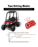 Costway 12V Kids Ride On Utv Truck Rc Electric Car w/MP3 & Light