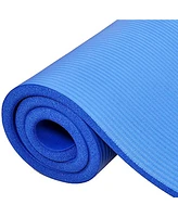 BalanceFrom Fitness BalanceFrom GoCloud 1" Extra Thick Exercise Yoga Mat with Carrying Strap