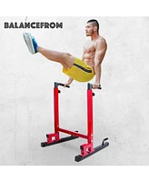BalanceFrom Fitness BalanceFrom Multi-Function Home Gym Exercise Dip Stand, 500lb Capacity