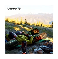 SereneLife Double Sleeping Bag With Two Pillows and Carrying Bag (Camouflage)