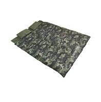 SereneLife Double Sleeping Bag With Two Pillows and Carrying Bag (Camouflage)