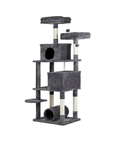 Slickblue 65-Inch Cat Tree Tower for Indoor Cats with Multiple Levels and Scratching Posts