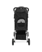 Slickblue 4-Wheel Pet Stroller – Comfortable and Convenient for Pets on the Go