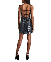 Tadashi Shoji Women's Colie Sequin Fringe Mini Dress