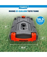 Camco 39002 Rhino Portable 21 Gallon Rv Waste Tank Holding Hose and Accessories