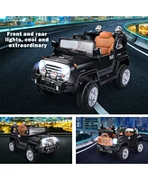 Costway 12V MP3 Kids Ride On Truck Car Rc Remote Control with Led Lights Music