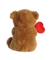 Aurora Small Sweet Tooth Teddies Valentine Heartwarming Plush Toy Brown 8"