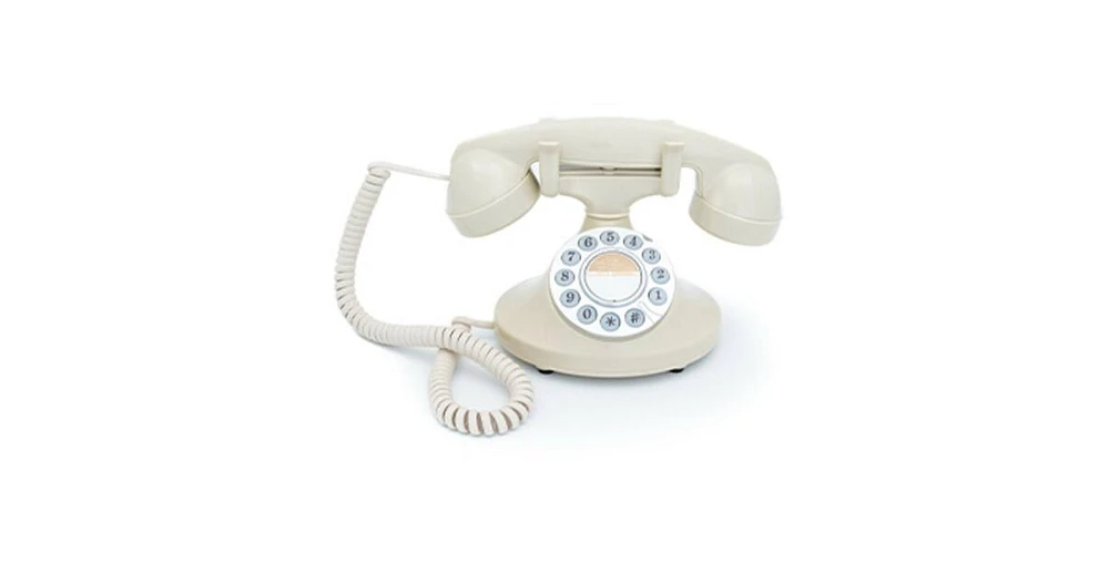 Gpo Retro Gpoprlpbcr Pearl Classic Desktop Push Button Telephone - Cream