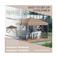 Slickblue 10' x 10' Pop-Up Canopy Tent for Outdoor Events