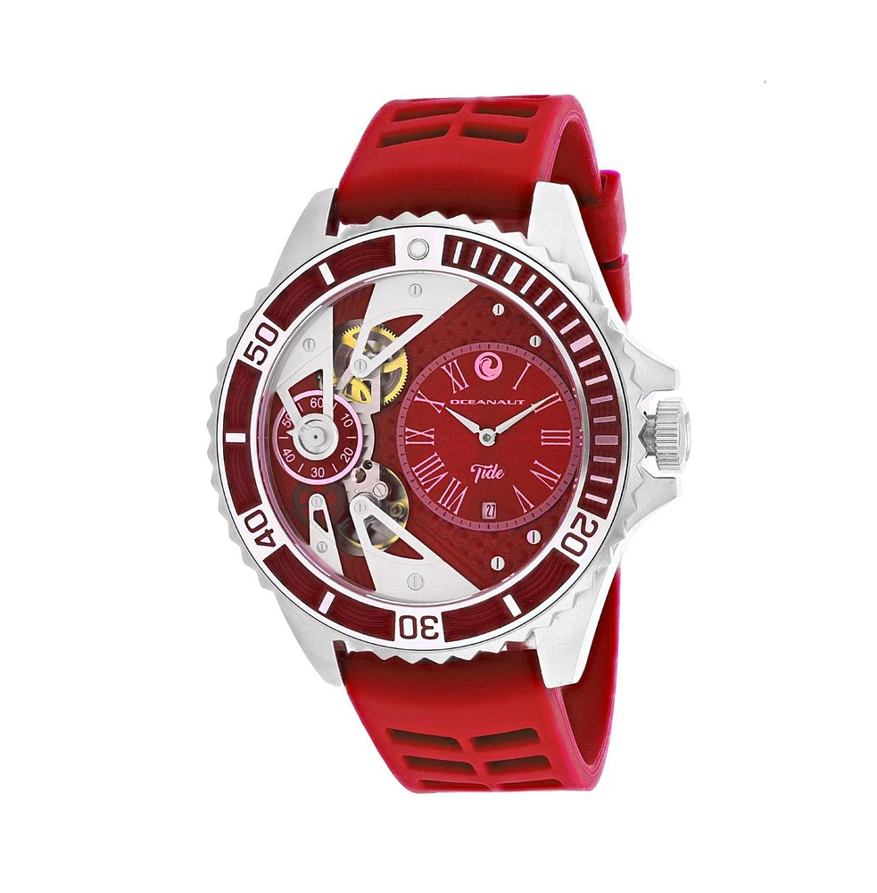 Oceanaut Men's Tide Red Dial Watch - OC0993