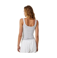 Women's Cotton On Staple Rib Double Scoop Tank