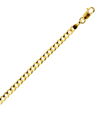 20" Curb Link Chain Necklace (3-1/6mm) in Solid 14k Gold