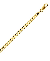 20" Curb Link Chain Necklace (3-1/6mm) in Solid 14k Gold