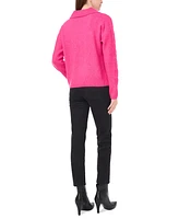 Sam & Jess Women's Collared Cable Knit Sweater