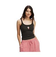 Women's Cotton On Scoop Neck Graphic Cami